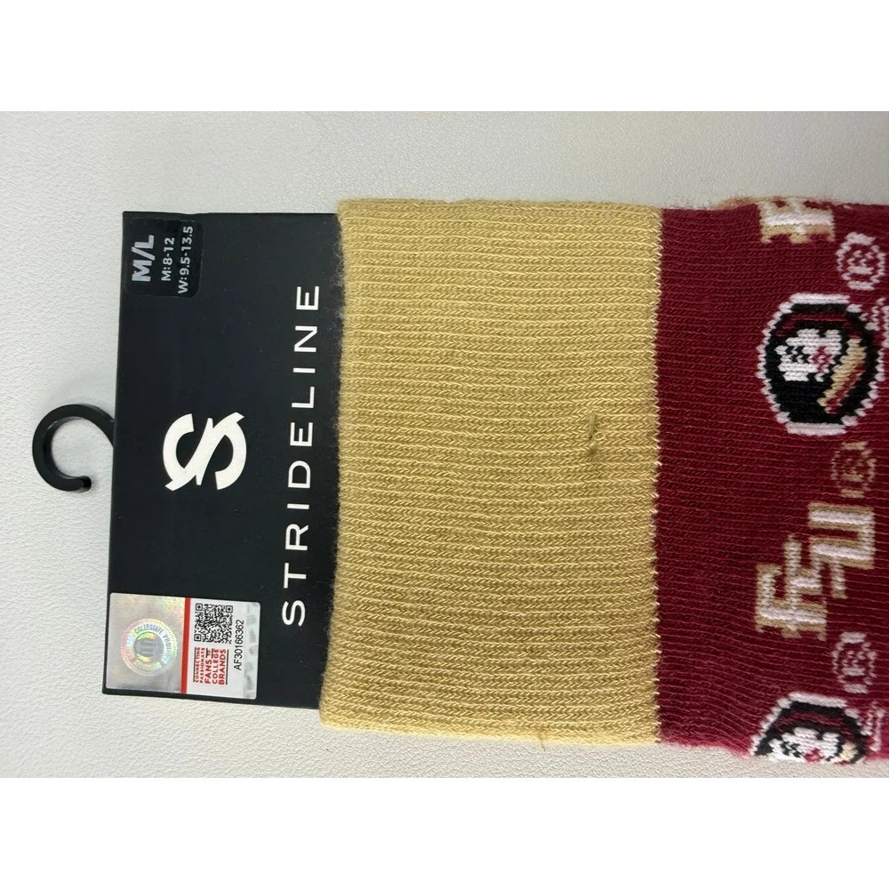 Strideline Florida State Seminoles FSU Business Casual Socks 2 Pairs M/L NEW